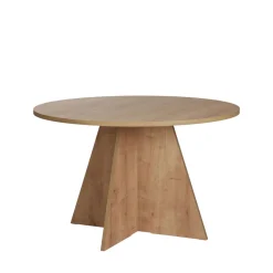 NARO Table à manger 4 personnes ronde en bois