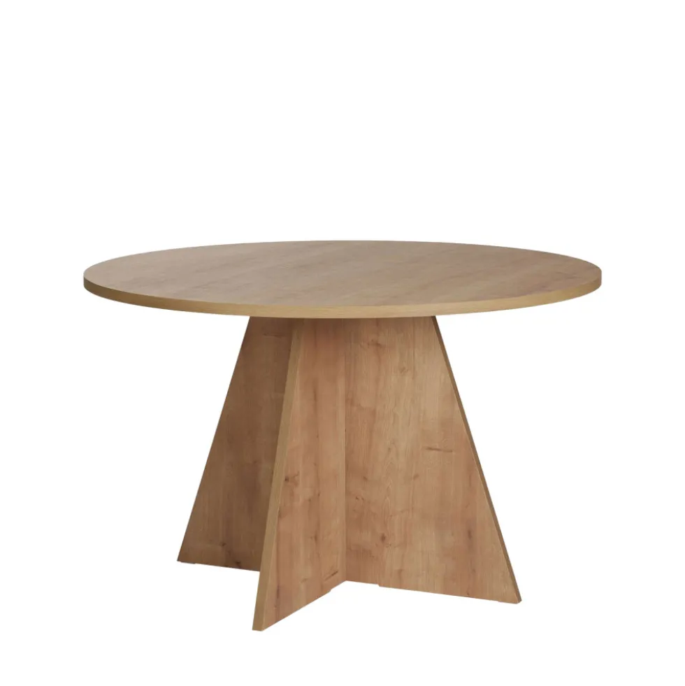 NARO Table à manger 4 personnes ronde en bois