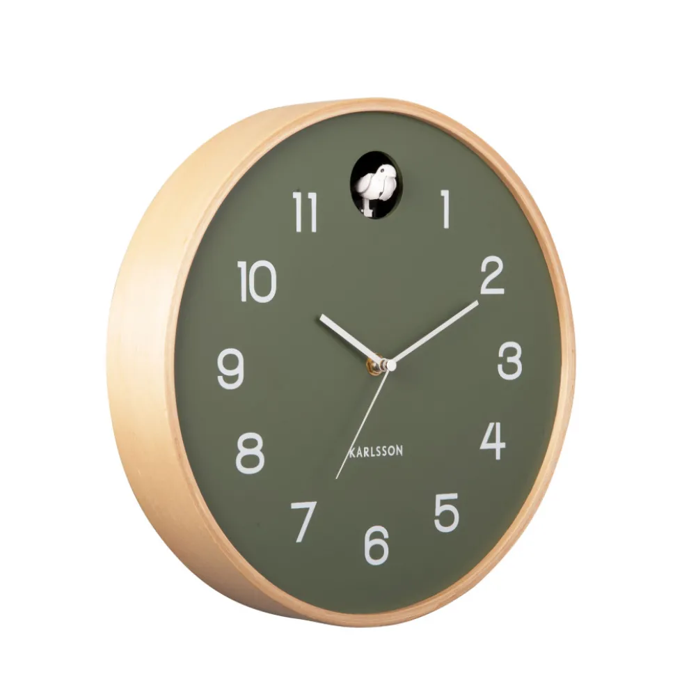NATURAL CUCKOO Horloge murale ronde ø31,5cm
