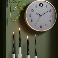 NATURAL CUCKOO Horloge murale ronde ø31,5cm