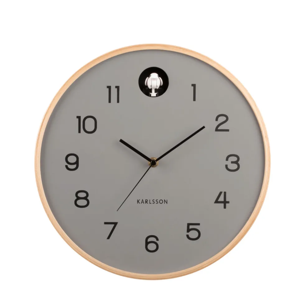 NATURAL CUCKOO Horloge murale ronde ø31,5cm