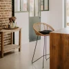 NAULU Tabouret de bar en rotin 76cm