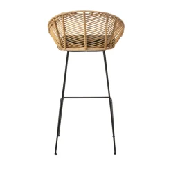 NAULU Tabouret de bar en rotin 76cm