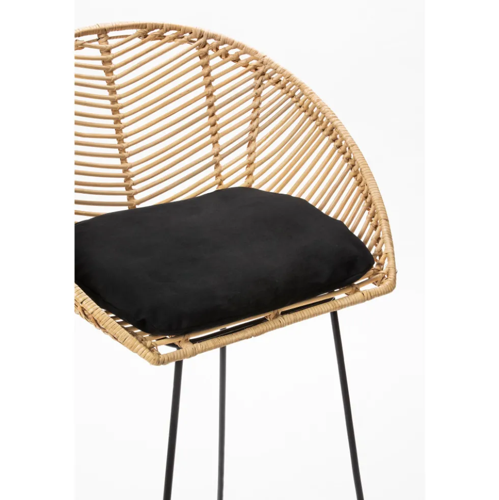 NAULU Tabouret de bar en rotin 76cm