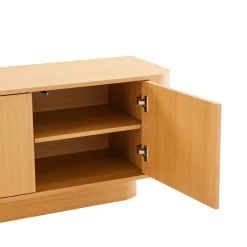 NAVAN Meuble tv 3 portes en bois L160cm