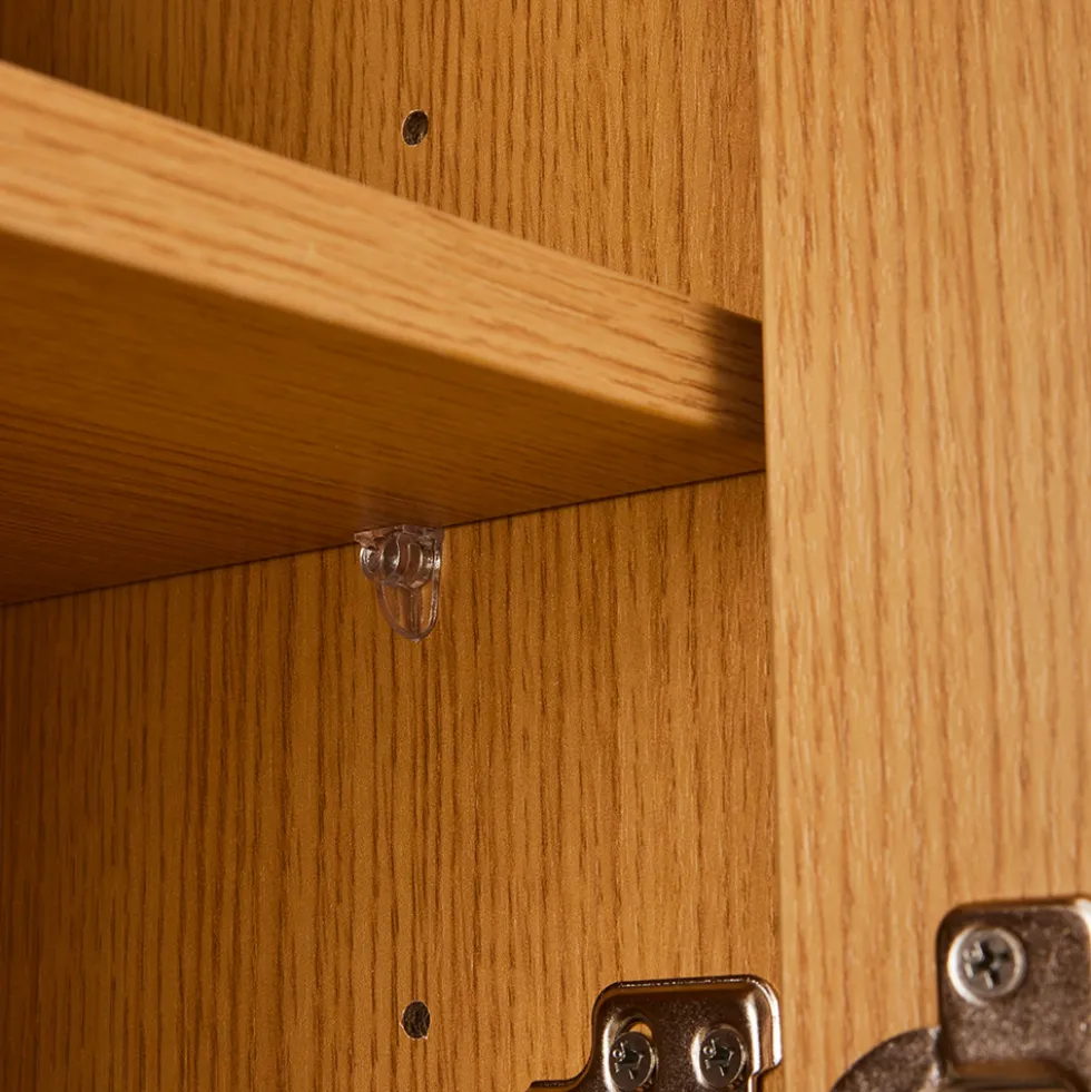 NAVAN Meuble tv 3 portes en bois L160cm