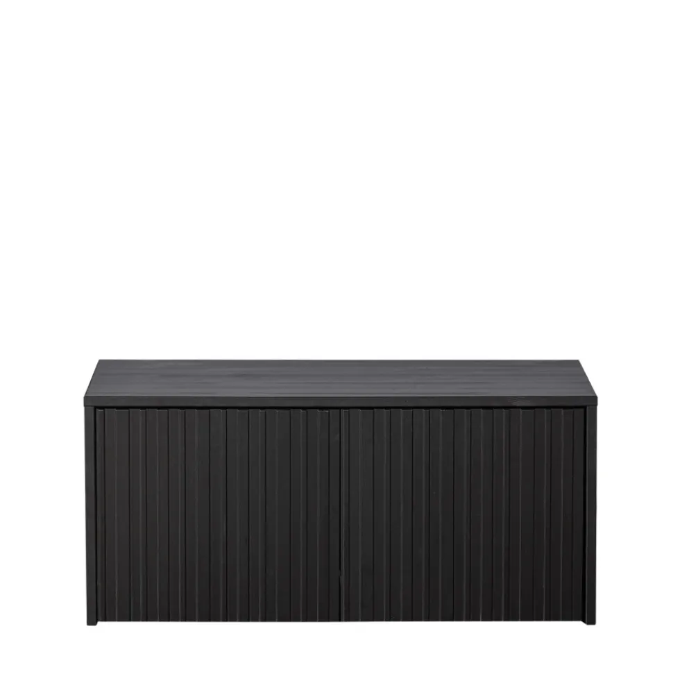 NEW GRAVURE Banc d'entrée avec rangement en bois L88cm
