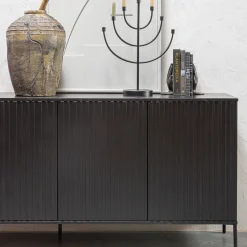 NEW GRAVURE Buffet 4 portes en bois L200cm