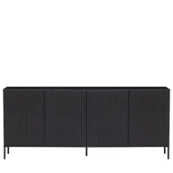 NEW GRAVURE Buffet 4 portes en bois L200cm