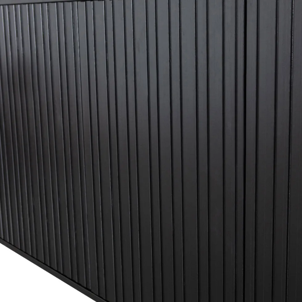 NEW GRAVURE Buffet 4 portes en bois L200cm