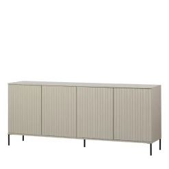 NEW GRAVURE Buffet 4 portes en bois L200cm