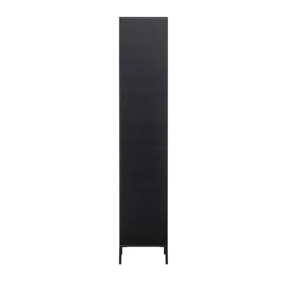 NEW GRAVURE Colonne de rangement en bois 2 portes 1 tiroir H210cm