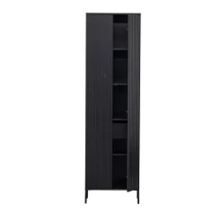 NEW GRAVURE Colonne de rangement en bois 2 portes 1 tiroir H210cm
