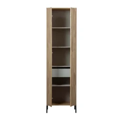 NEW GRAVURE Colonne de rangement en bois 2 portes 1 tiroir H210cm