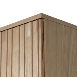 NEW GRAVURE Colonne de rangement en bois 2 portes 1 tiroir H210cm