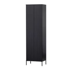NEW GRAVURE Colonne de rangement en bois 2 portes 1 tiroir H210cm