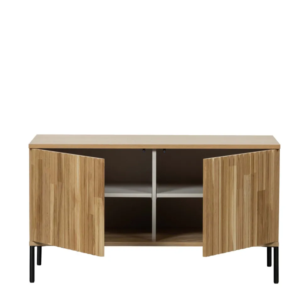 NEW GRAVURE Meuble TV 2 portes en bois L100cm