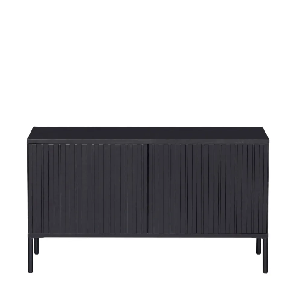 NEW GRAVURE Meuble TV 2 portes en bois L100cm