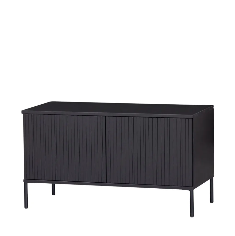 NEW GRAVURE Meuble TV 2 portes en bois L100cm