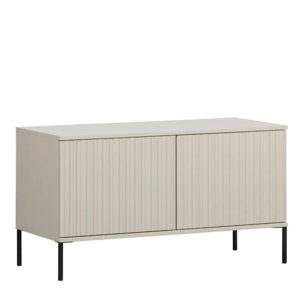 NEW GRAVURE Meuble TV 2 portes en bois L100cm
