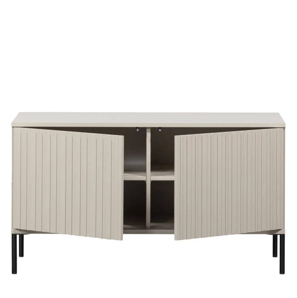 NEW GRAVURE Meuble TV 2 portes en bois L100cm
