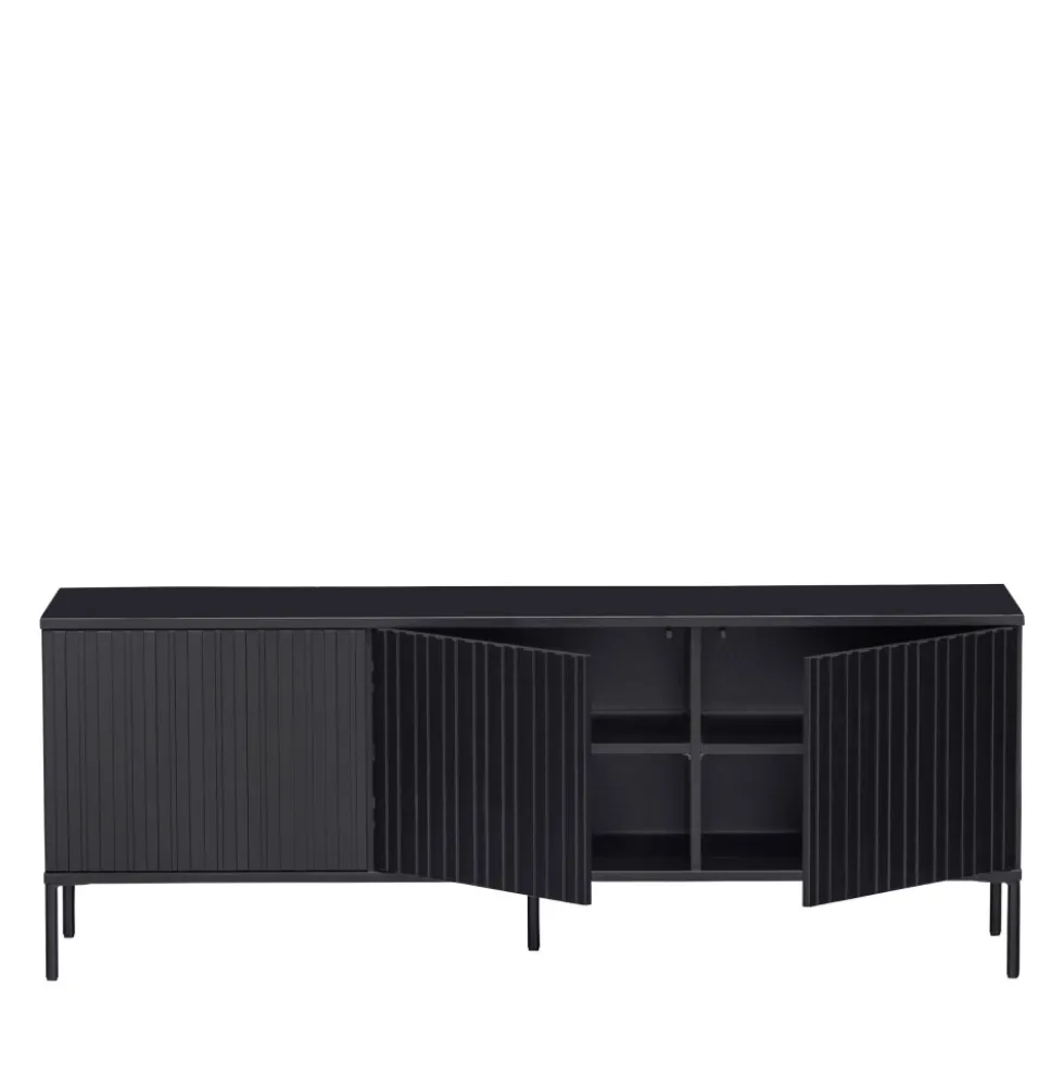 NEW GRAVURE Meuble TV en bois L150cm