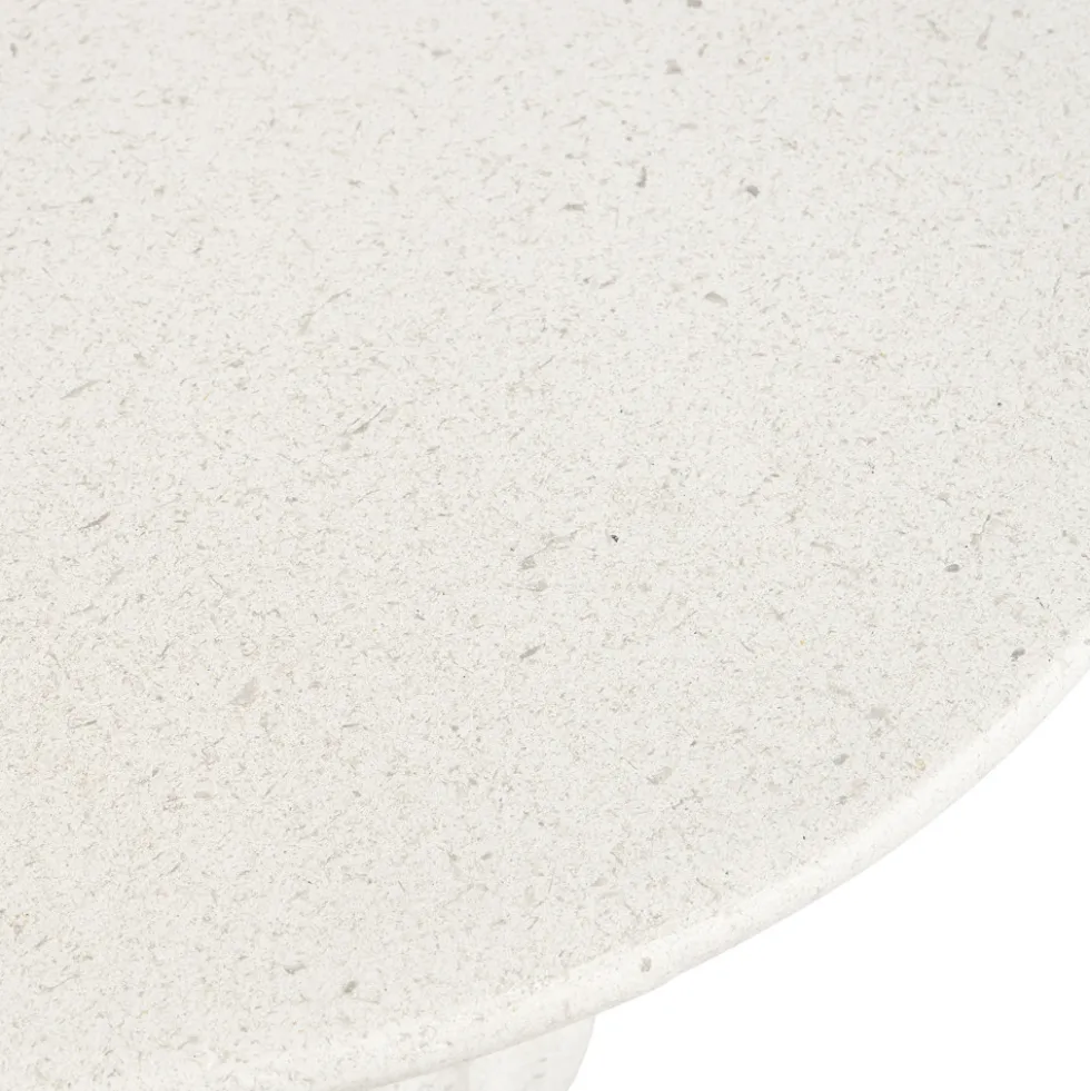 NEWTOWN Table d'appoint ronde en fibre d'argile 40x40cm