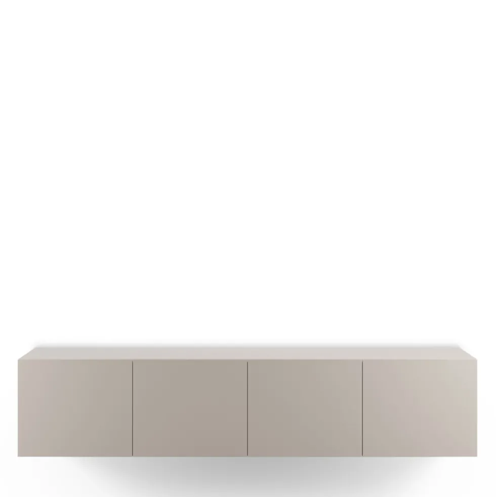 NEXA Meuble TV suspendu 4 portes en bois L180cm