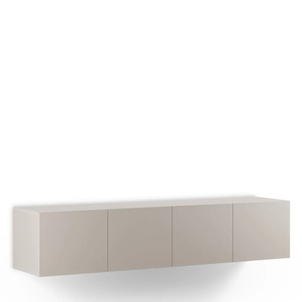 NEXA Meuble TV suspendu 4 portes en bois L180cm
