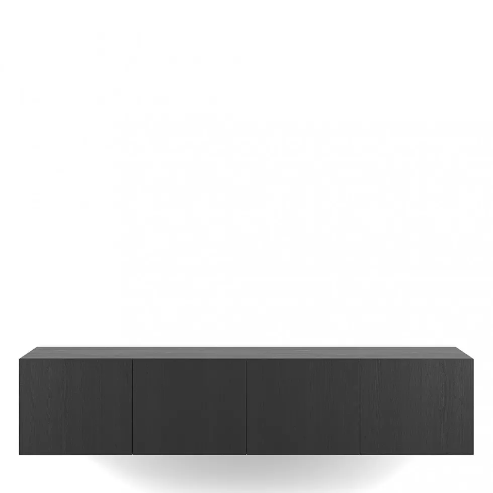 NEXA Meuble TV suspendu 4 portes en bois L180cm