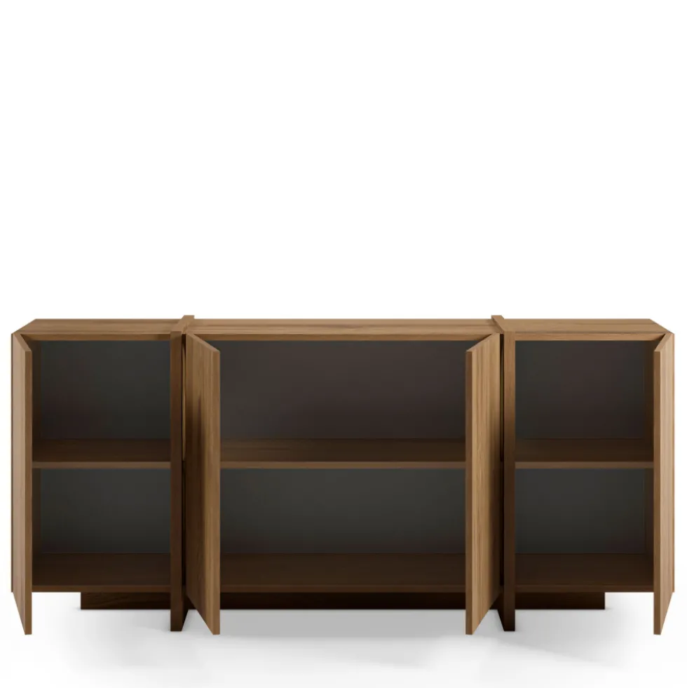 NICOLE Buffet 4 portes en bois L180cm