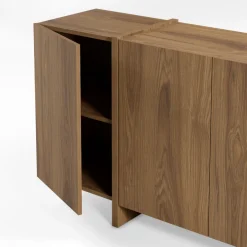 NICOLE Buffet 4 portes en bois L180cm