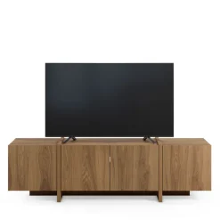 NICOLE Meuble TV 4 portes en bois 180cm