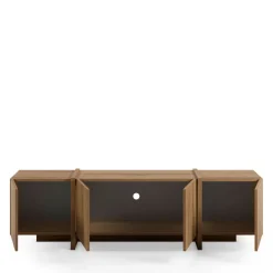 NICOLE Meuble TV 4 portes en bois 180cm