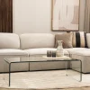 NIDO Table basse en verre L110cm
