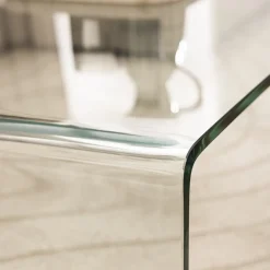 NIDO Table basse en verre L110cm