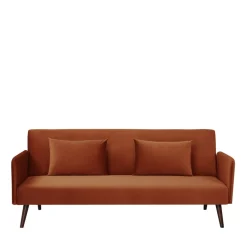 NIELSON Canapé convertible 3 places velours