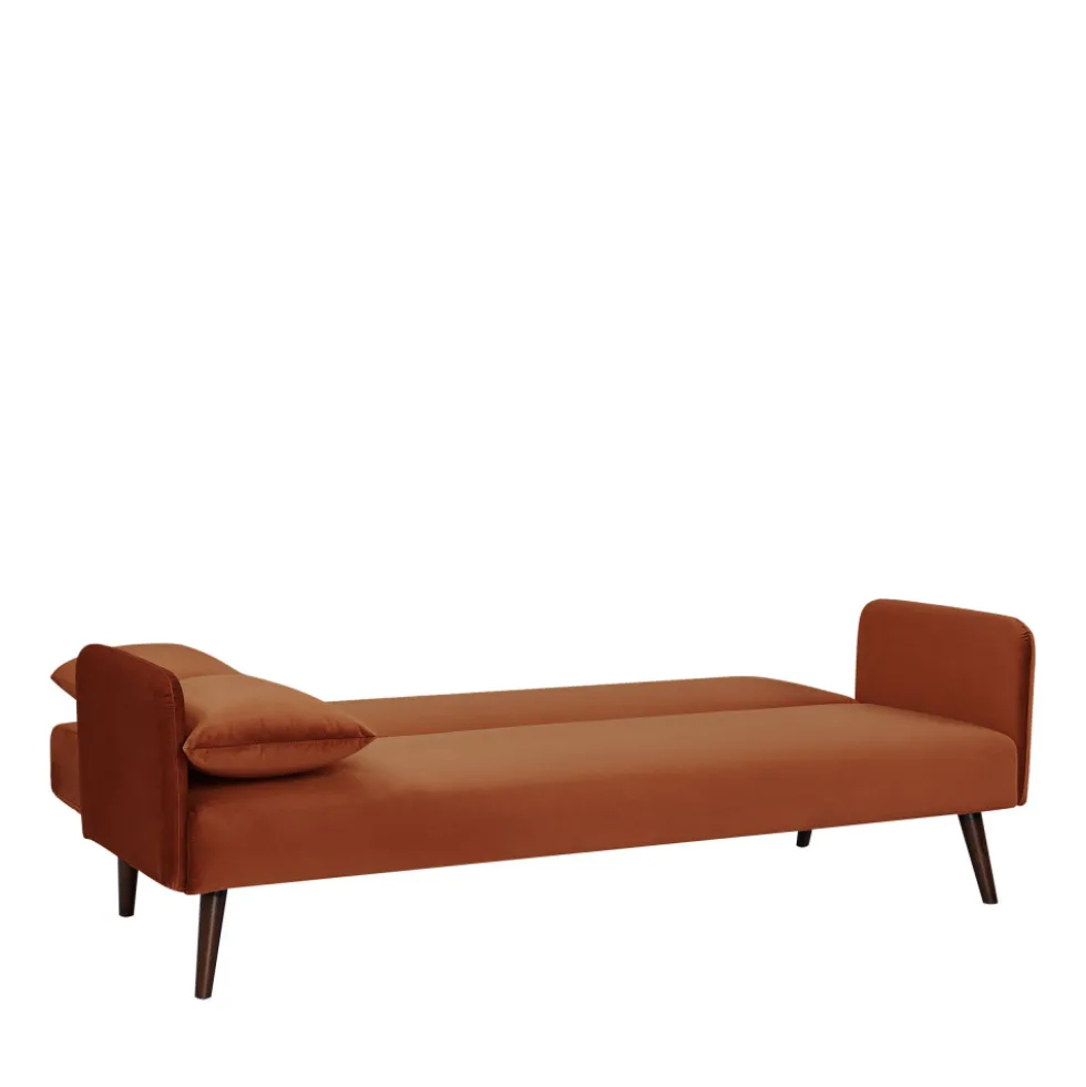 NIELSON Canapé convertible 3 places velours