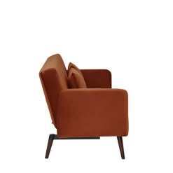 NIELSON Canapé convertible 3 places velours