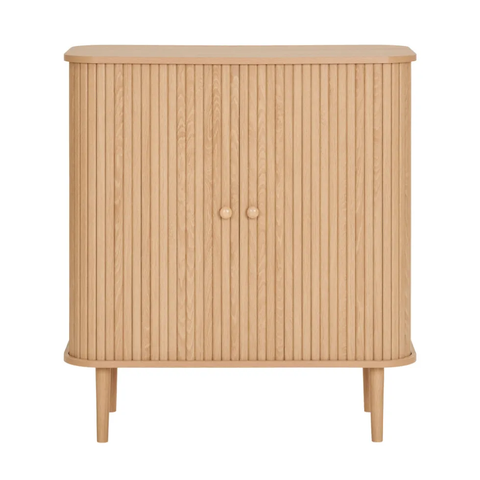 NIKKO Buffet 2 portes coulissantes en bois H87cm