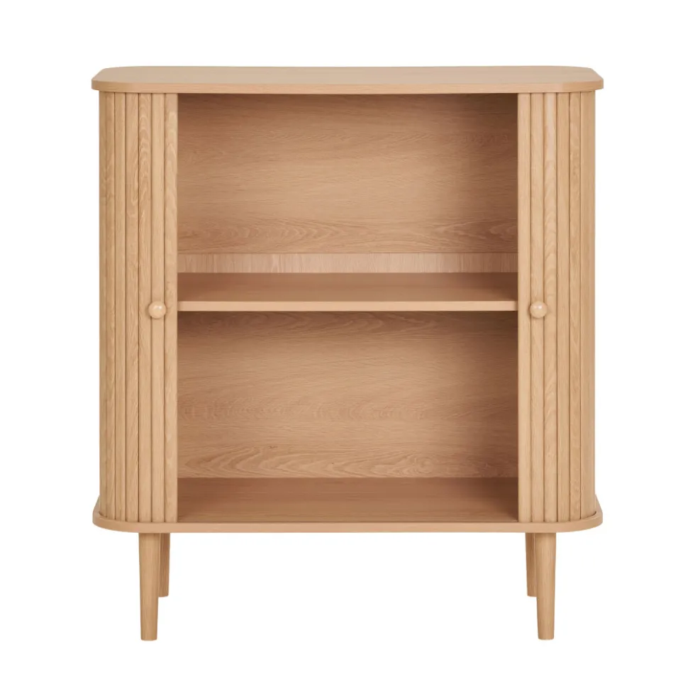 NIKKO Buffet 2 portes coulissantes en bois H87cm