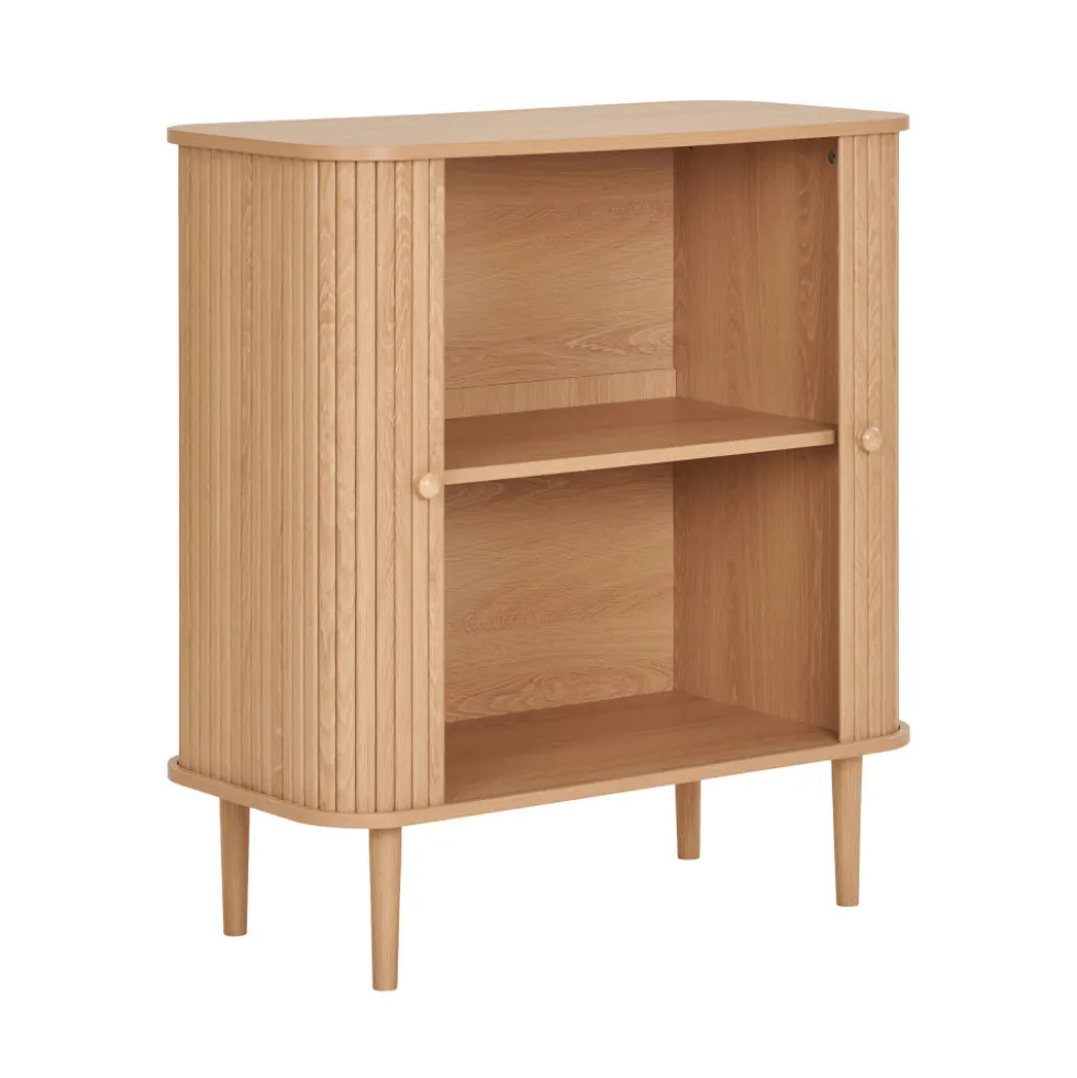 NIKKO Buffet 2 portes coulissantes en bois H87cm