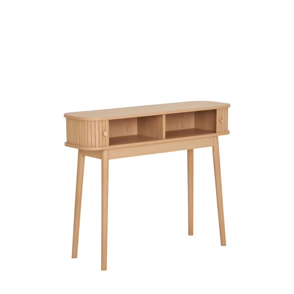 NIKKO Console 2 portes coulissantes en bois L100cm