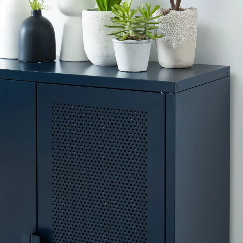 NINO Buffet haut 2 portes en métal PANTONE H100cm
