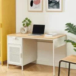 NINO Bureau 1 porte 1 tiroir en métal PANTONE L120cm