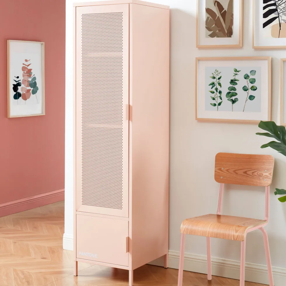 NINO Colonne de rangement 2 portes en métal PANTONE H180cm