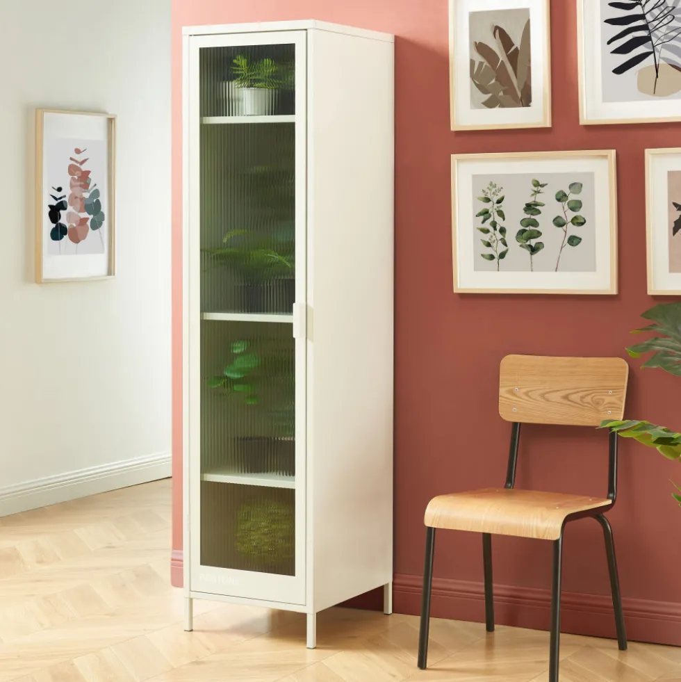 NINO Colonne de rangement 1 porte en métal PANTONE H180cm