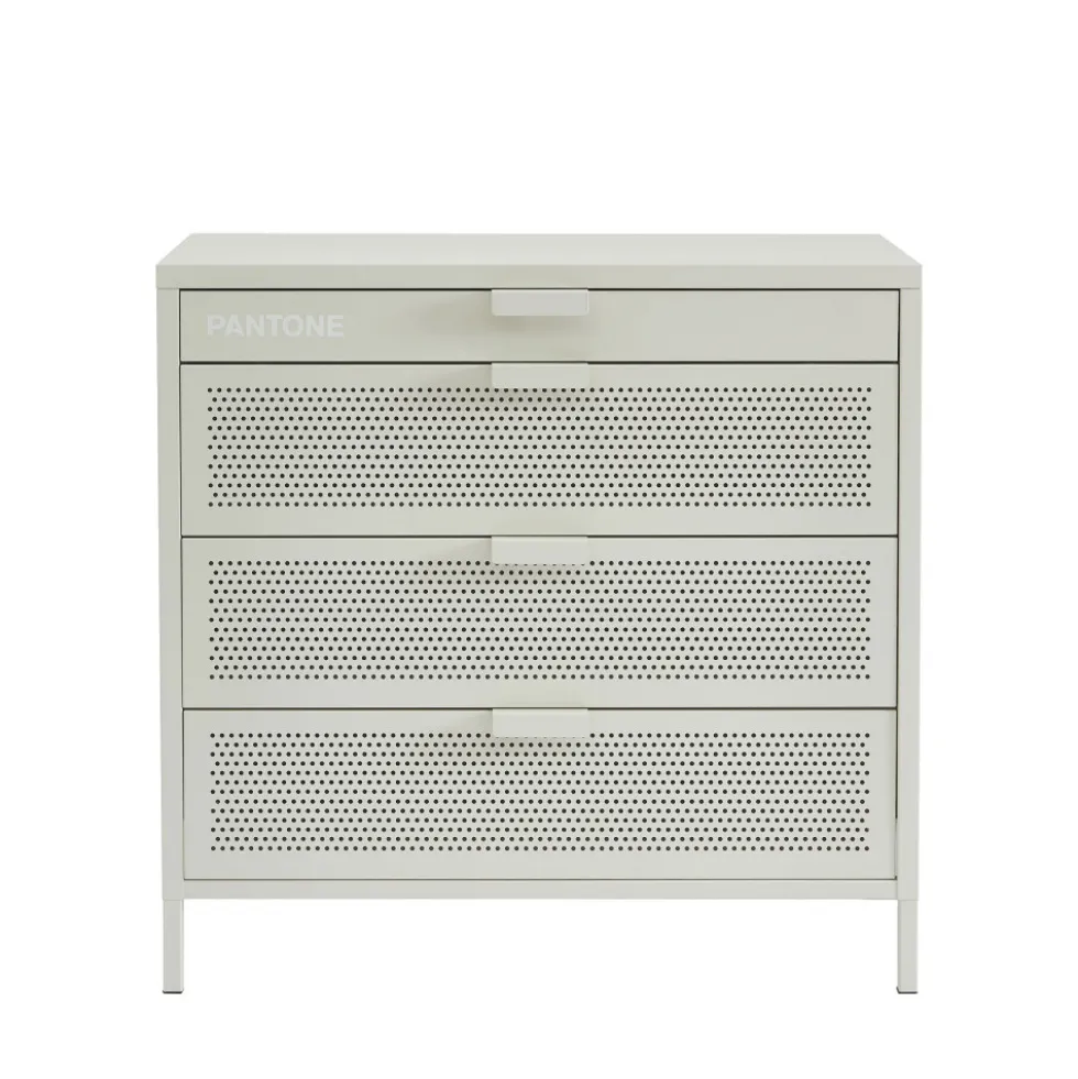 NINO Commode 4 tiroirs en métal PANTONE L80cm