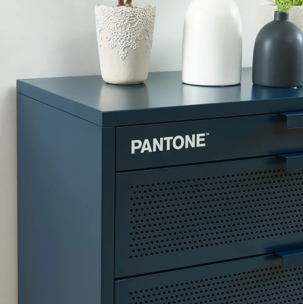 NINO Commode 4 tiroirs en métal PANTONE L80cm