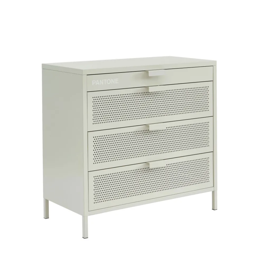 NINO Commode 4 tiroirs en métal PANTONE L80cm